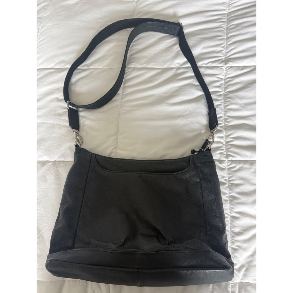 Gun Tote'n Mamas Crossbody Bag Womens Medium Black Good Leather Concealed Carry - Picture 2 of 6